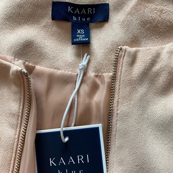 NWT Pink Suede Ruffle Jacket - Picture 2 of 5